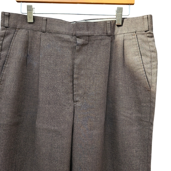 Rainy Day Wools Men's Classic Brown  Dress pants Size 36X32 - Picture 5 of 16